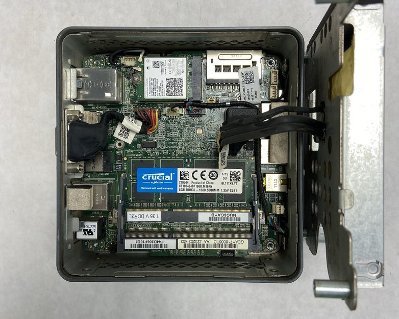 Intel NUC6CAY Micro Intel Celeron J3455 1.5GHz 8GB RAM No HDD/OS/AC
