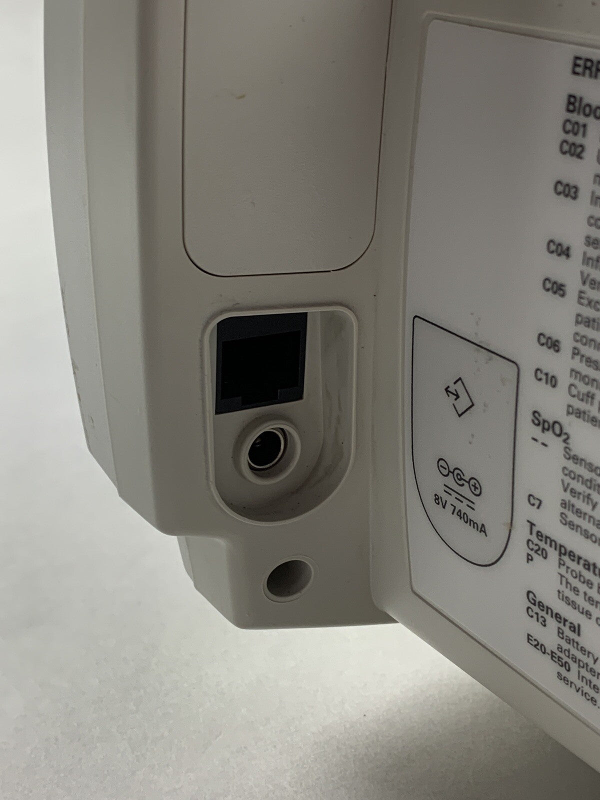 Welch Allyn 53N00 Patient Monitor SpO2  007-0100-01 Untested No Battery
