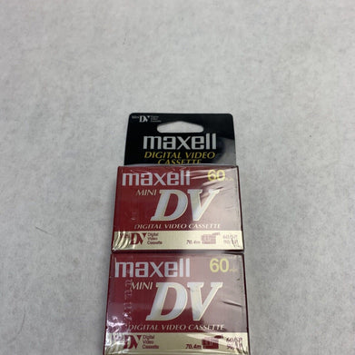 Lot of 2 Maxwell Digital Video Cassette