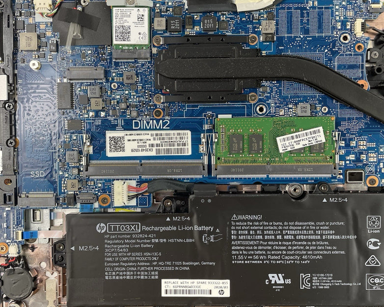 HP EliteBook 850 G6 15.6" i5-8365U 1.60 GHz 8GB RAM No SSD/OS/AC - Scratched Key