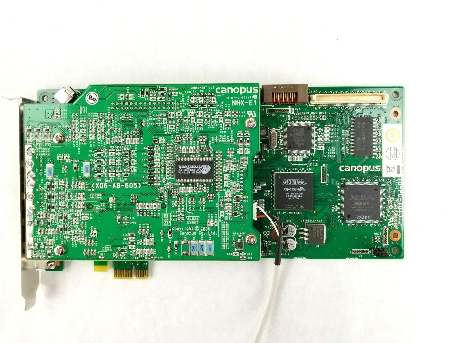 Canopus NHX-E2 PCI-E Non-Linear Editing Card with NHX-E1