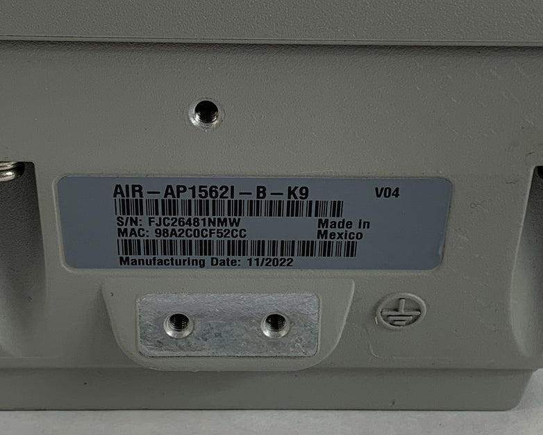 Cisco AIR-AP1562I-B-K9 802.11ac Outdoor Access Point Tested Reset
