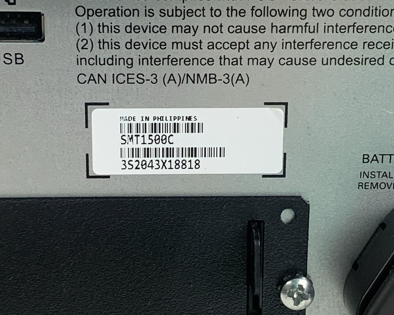APC SMT1500C UPS 1500VA 120V Uninterruptible Power Supply Tested  No Batteries