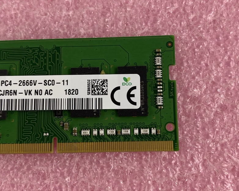 SK Hynix HMA851S6CJR6N-VK X2 4GB 1Rx16 PC4-2666V-SC0-11 Computer Ram Lot of 2