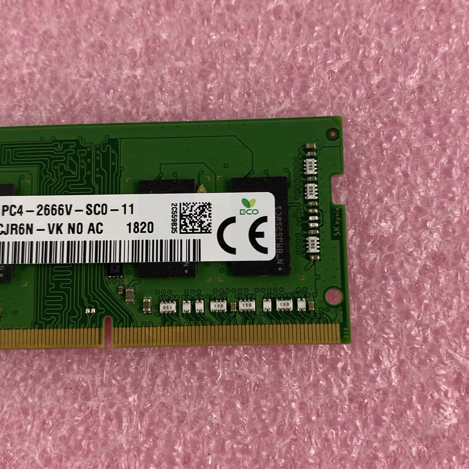 SK Hynix HMA851S6CJR6N-VK X2 4GB 1Rx16 PC4-2666V-SC0-11 Computer Ram Lot of 24