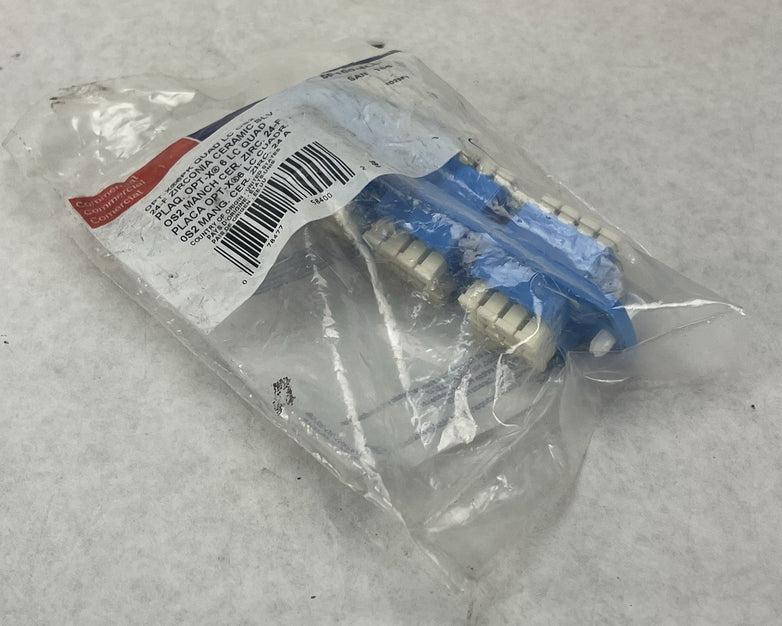 Leviton 5F100-4LL Precision Molded Fiber Adapter Plate Blue