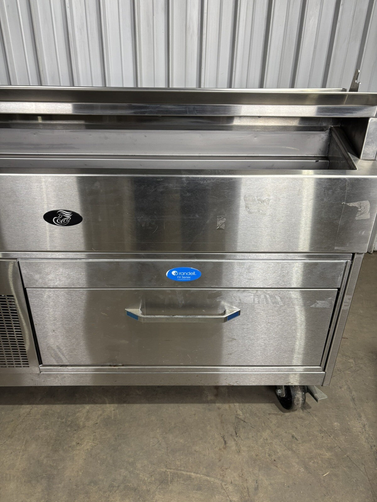 Randell FX-1-290 One Drawer Refrigerator Freezer Chef Base Prep Table 115V Cools
