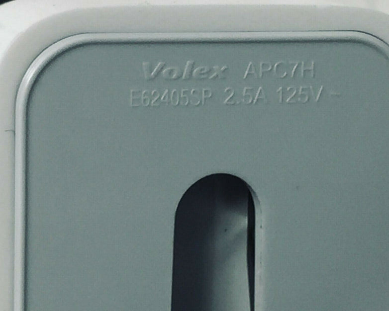 Volex APC7H White 6ft AC Power Cord Cable E62405SP 125V 2.5A for Mac