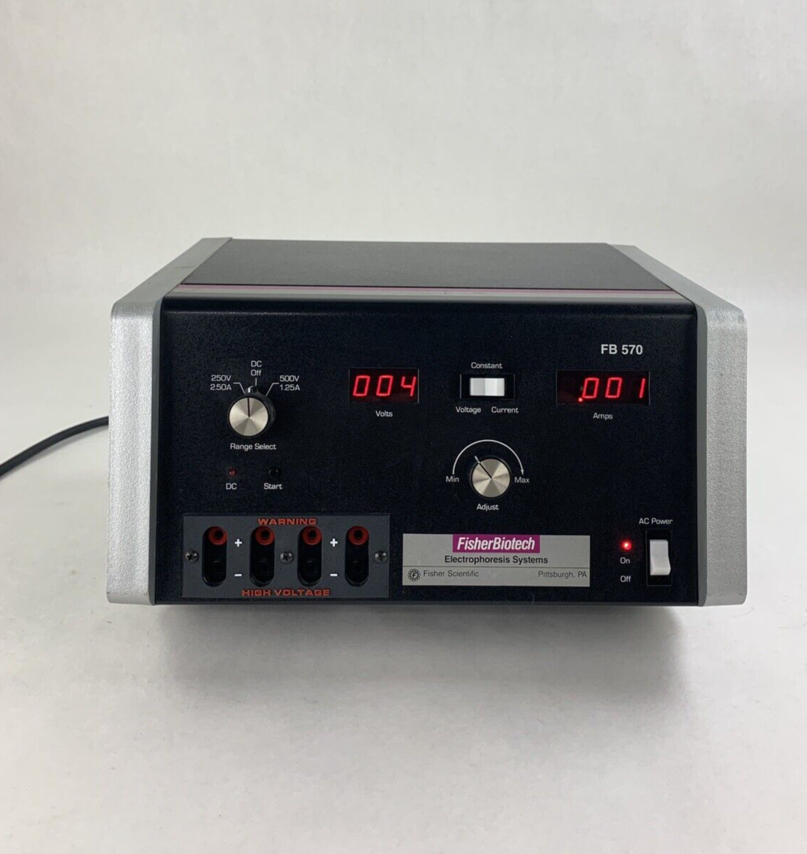 Fisher Biotech FB 570 Electrophoresis Power Supply Power Tested