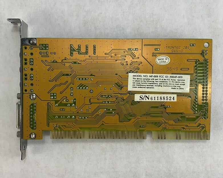 Trontec J98MF-009 ISA Sound Card