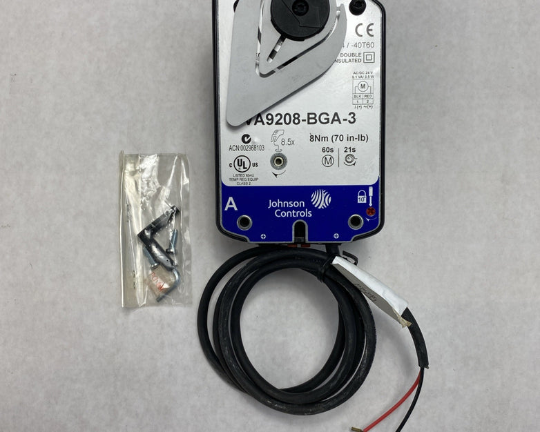 Johnson Controls VA9208-BGA-3 Electric Spring Return Valve Actuator