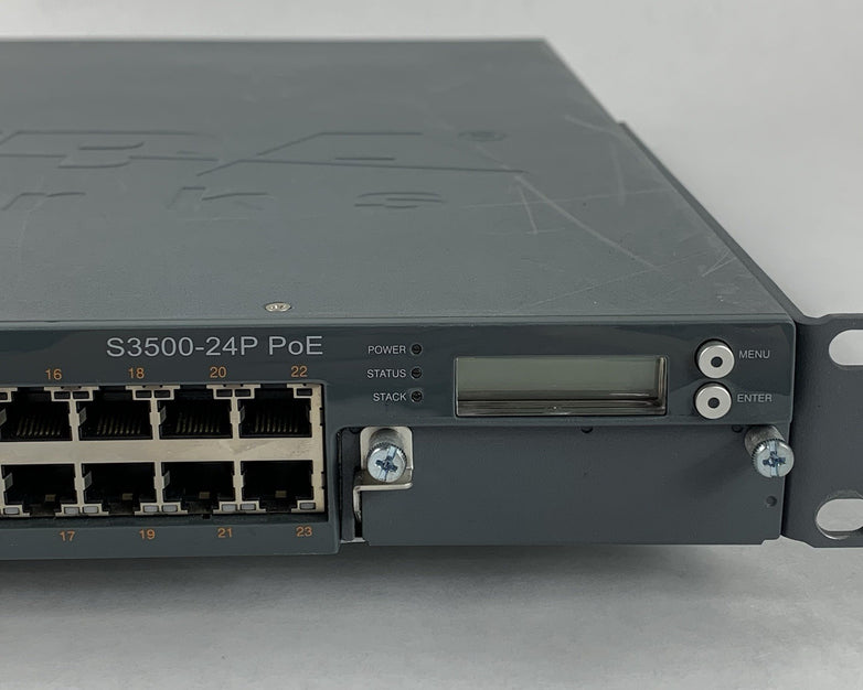 Aruba Networks S3500-24P 24-Port Gigabit PoE Ethernet Tested Reset
