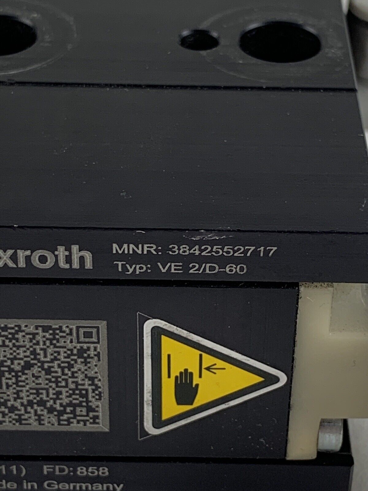 Rexroth 3842552717 Stop Gate Block Cylinder Untested