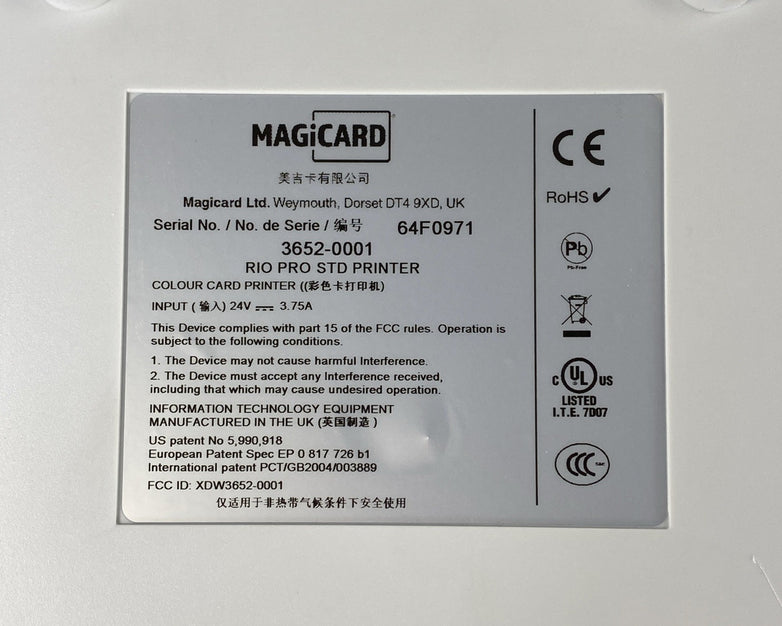 MagiCard 3652-0001 Rio Pro Card Printer - For Parts or Repair