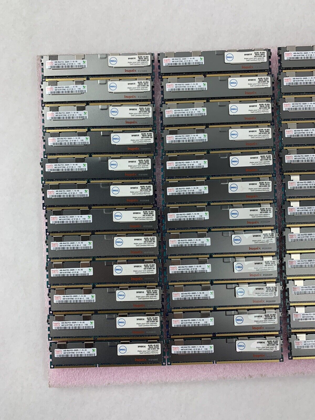 Lot of 48 Hynix4GB PC3-8500R-7-10-H0 Memory (HMT151R7TFR8C-G7 D7 AB-C)
