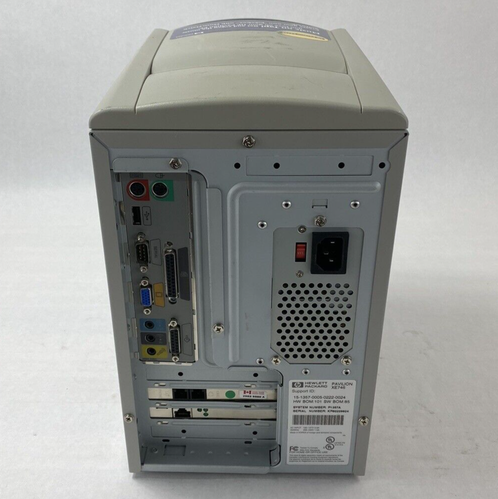 HP/Compaq Pavilion XE 746 MT Intel Celeron w/ SSE 667MHz 320MB RAM No HDD No OS