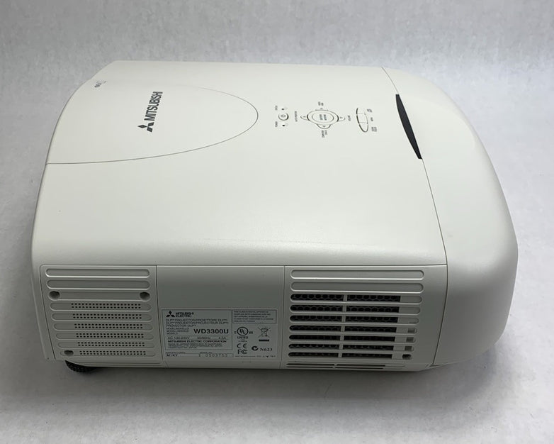 Mitsubishi WD3300U LCD Lamp Projector - Parts or Repair No Remote