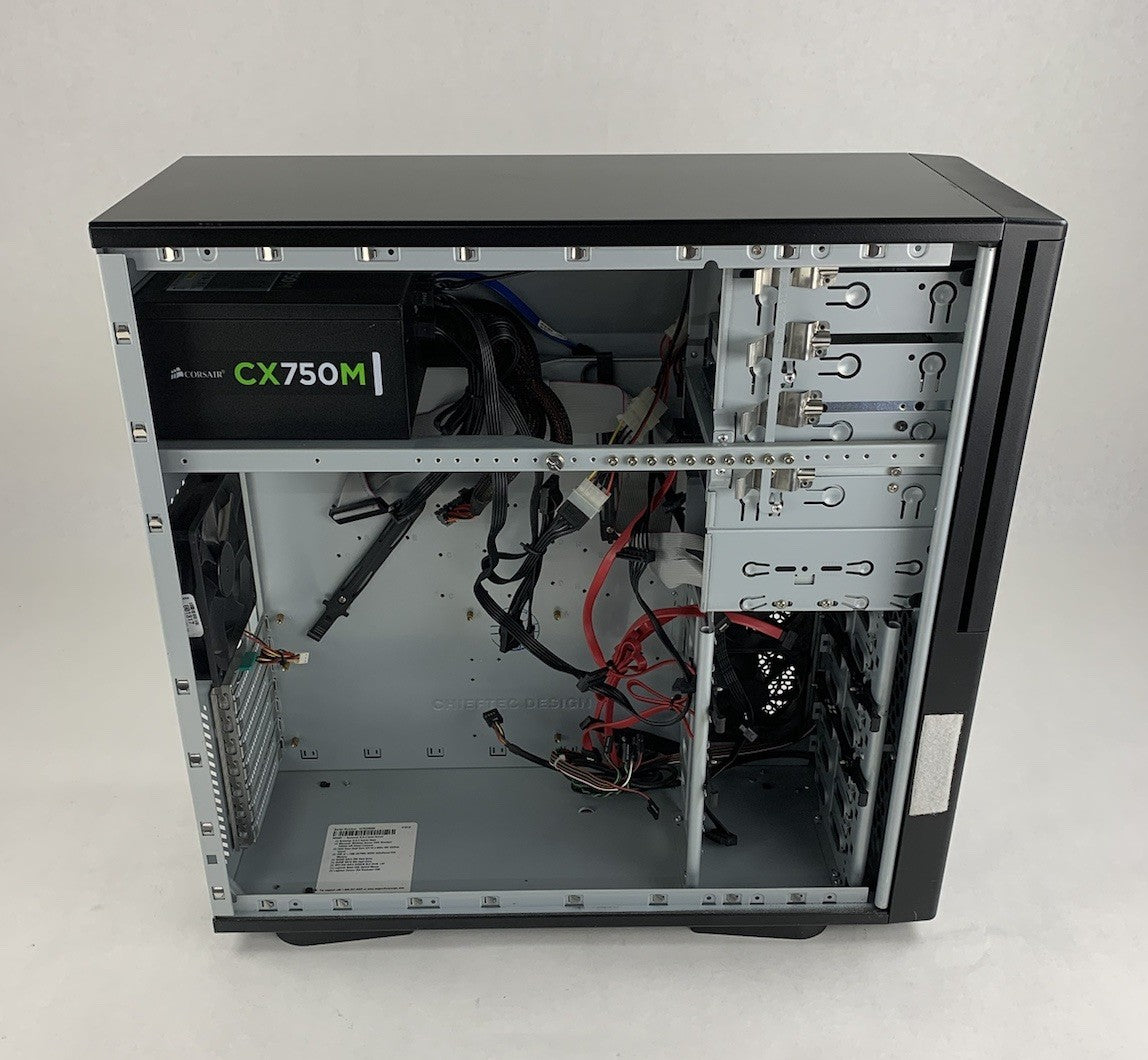 Systemax Chieftec CX-01B-B-B-U ATX Full Tower Computer Case w/ Corsair CX750M