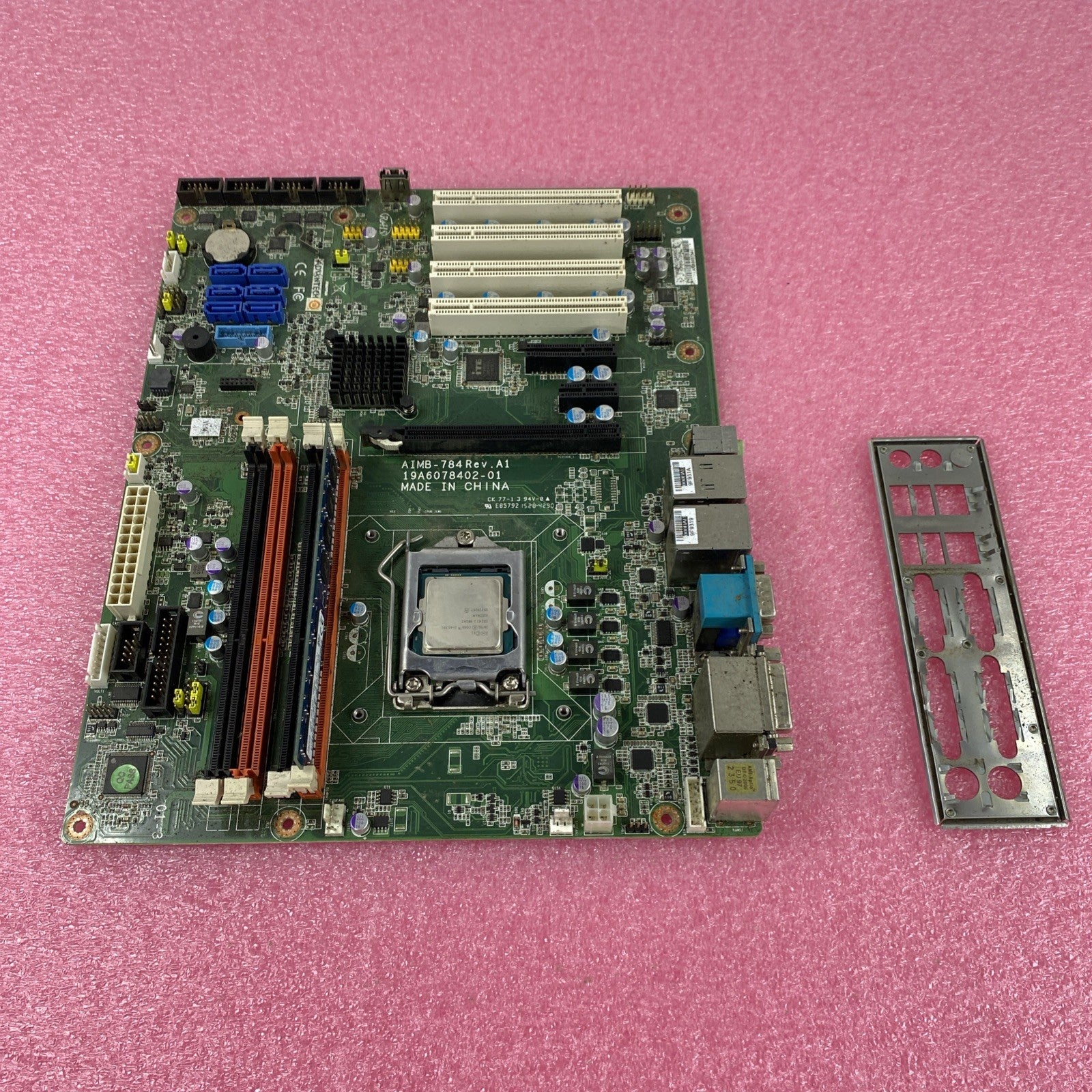 Advantech AIMB-784 Motherboard Intel Core i5-4570s 2.90GHz 4GB RAM w/ Shield