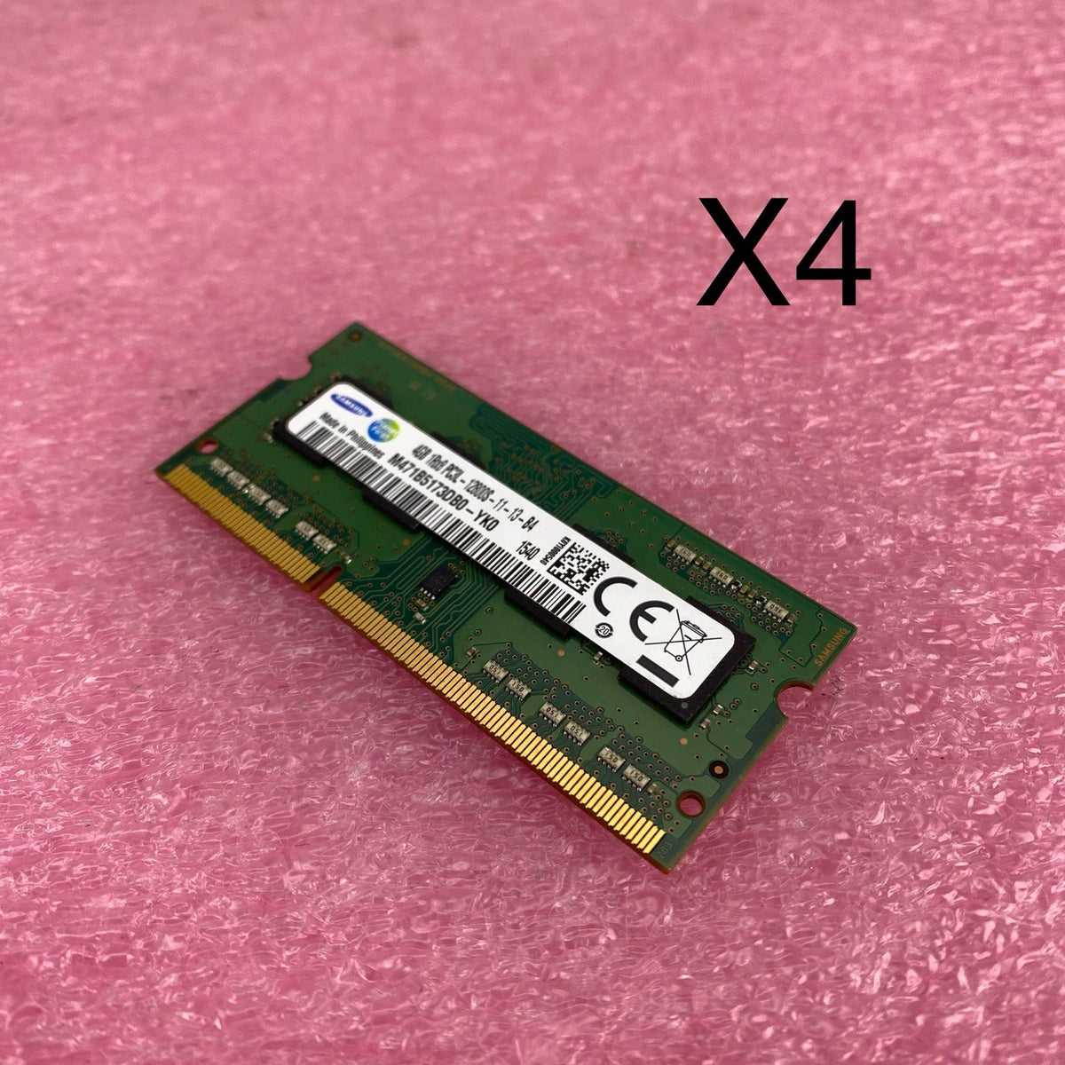 Samsung 4GB DDR3L PC3L-12800S Laptop Memory Ram M471B5173DB0 - Lot of 40