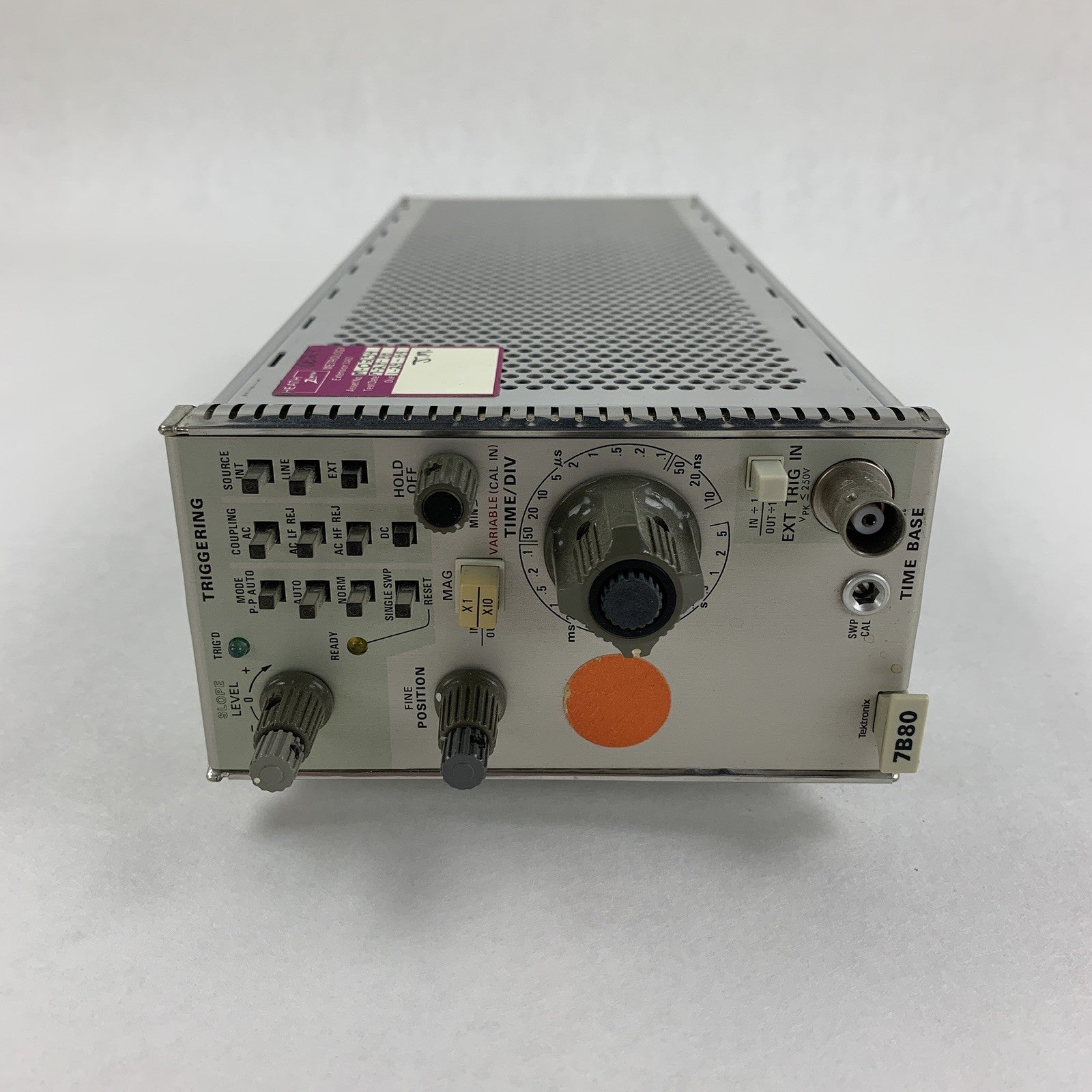 Tektronix 7B80 Oscilloscope Plug-In Time Base Power Tested