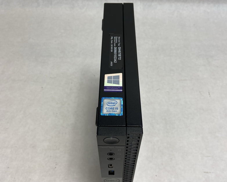 Dell Optiplex 7060 Micro i5-8500T 2.1GHz 8GB RAM w/AC No HDD No OS