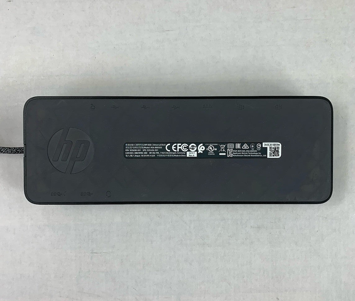 HP HSA-B005DS USB-C Universal Dock (Lot of 2)