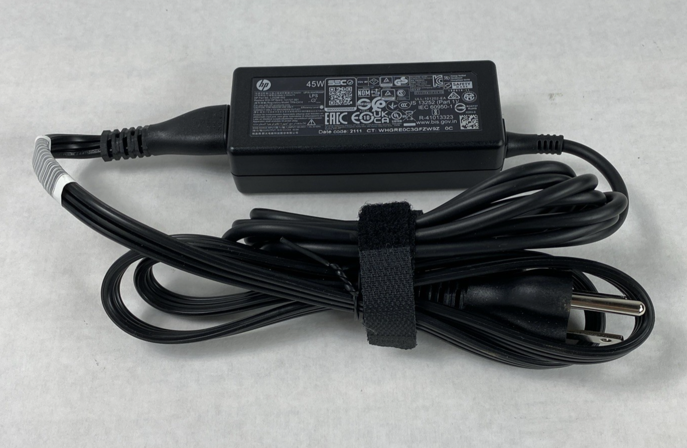 HP TPN-CA14 L25296-002 45W 19.5V 2.31A AC Adapter Blue Tip (Lot of 5)