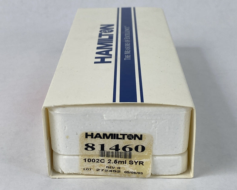 Hamilton 81460 1002C 2.5ml Gastight Instrument Syringe