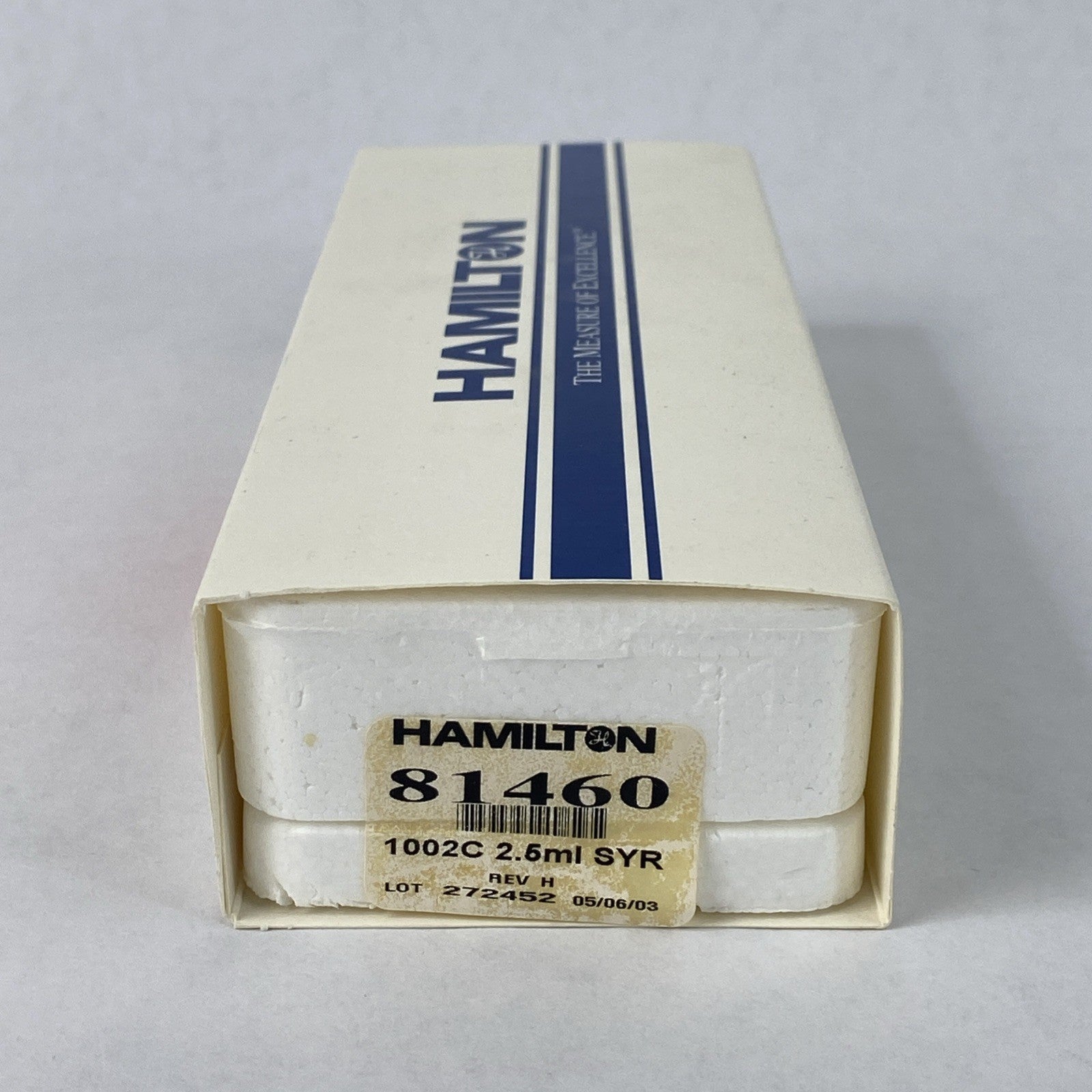 Hamilton 81460 1002C 2.5ml Gastight Instrument Syringe2