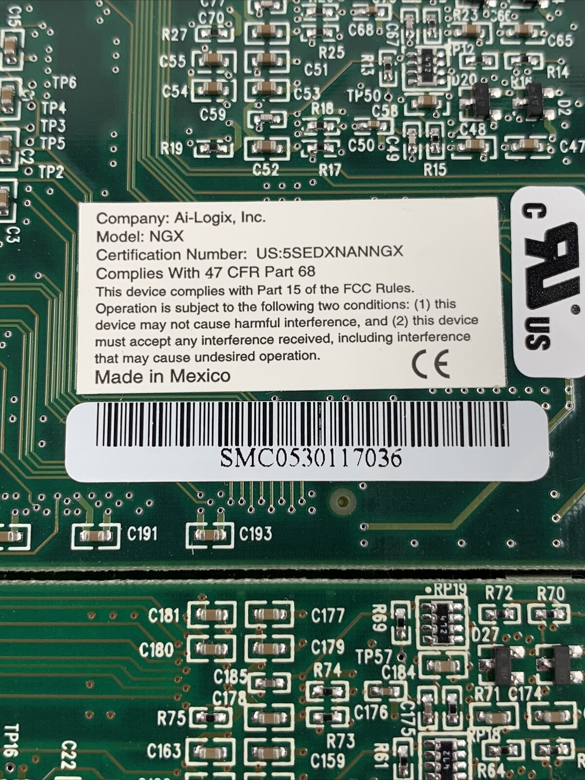 AI-Logix Audio Codes NGX240 910-0314-001 24-Channel PCI Card