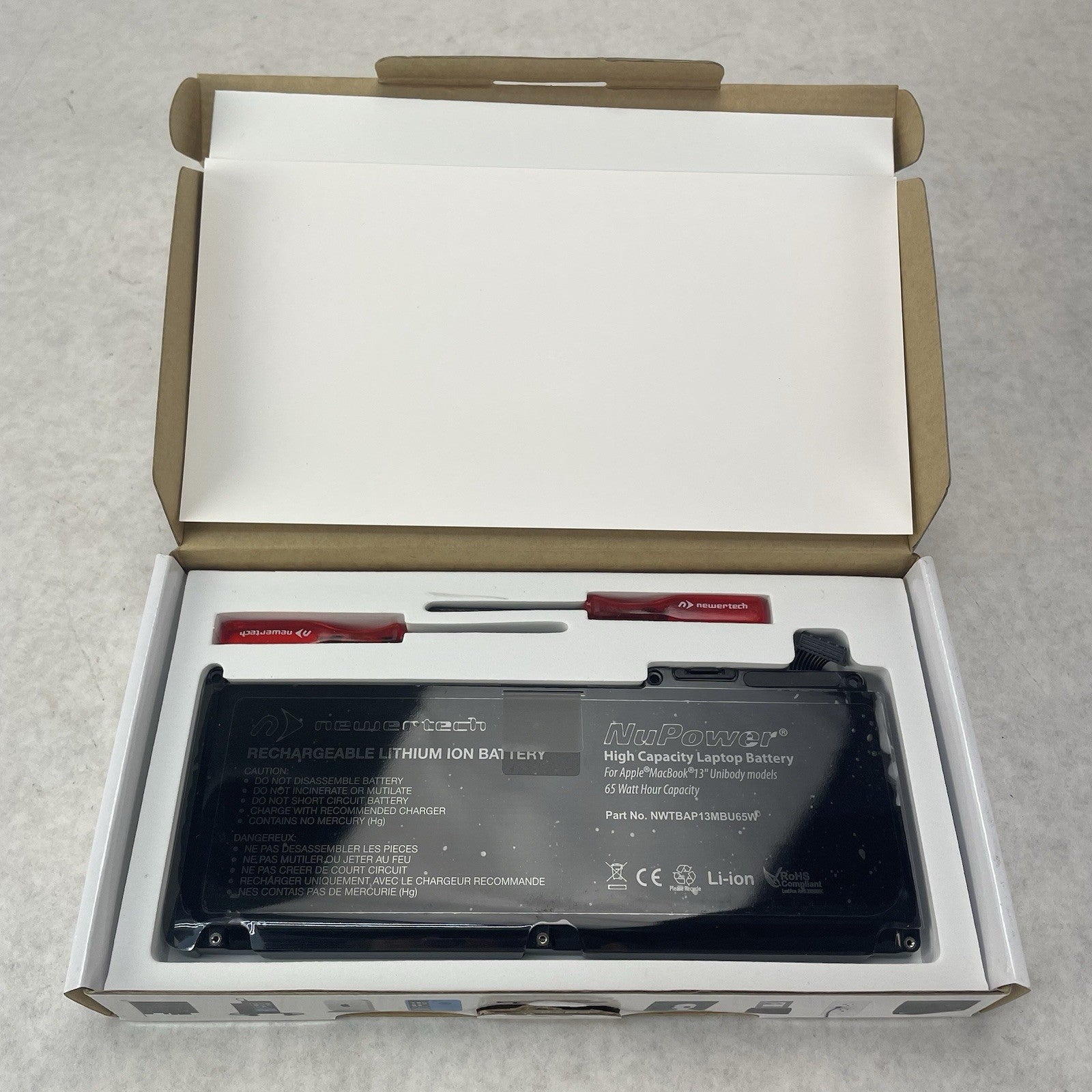Newertech NuPower Battery 13" Unibody Apple MacBook 6.1 7.1 A1331 65W Lot of 52