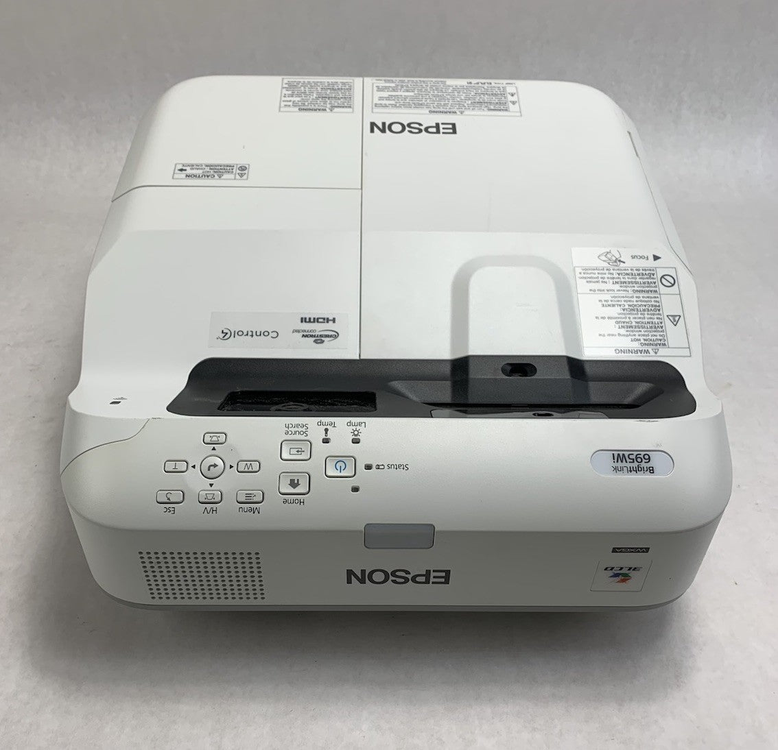 Epson PowerLite 695Wi H740A LCD Lamp Projector 716 Lamp Hours - No Remote3
