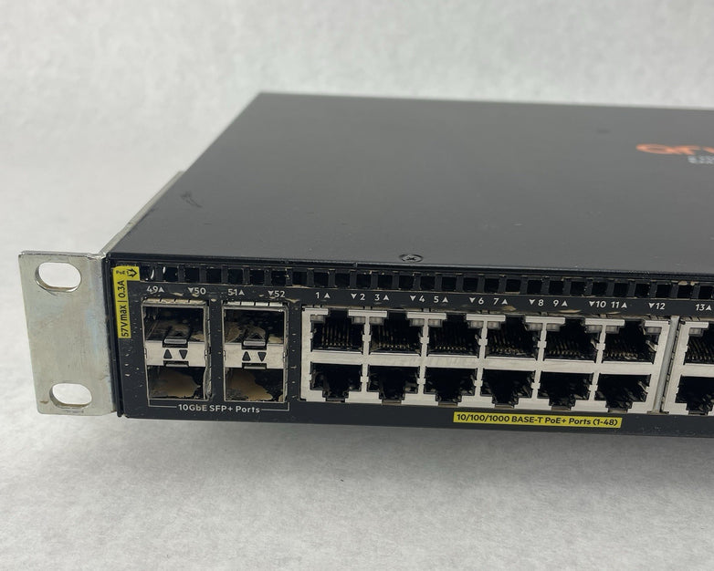 HP JL260A 2930F Aruba Gigabit Switch 48x RJ45 & 4x SFP Ports Tested & Reset