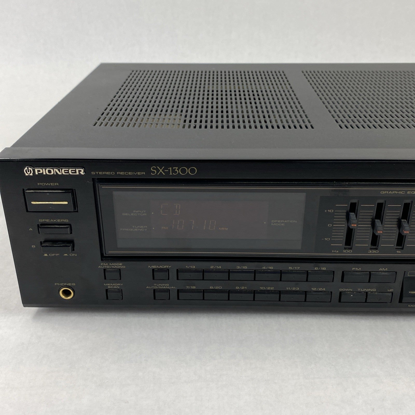 Pioneer SX-1300 Stereo Receiver Tested - No Remote