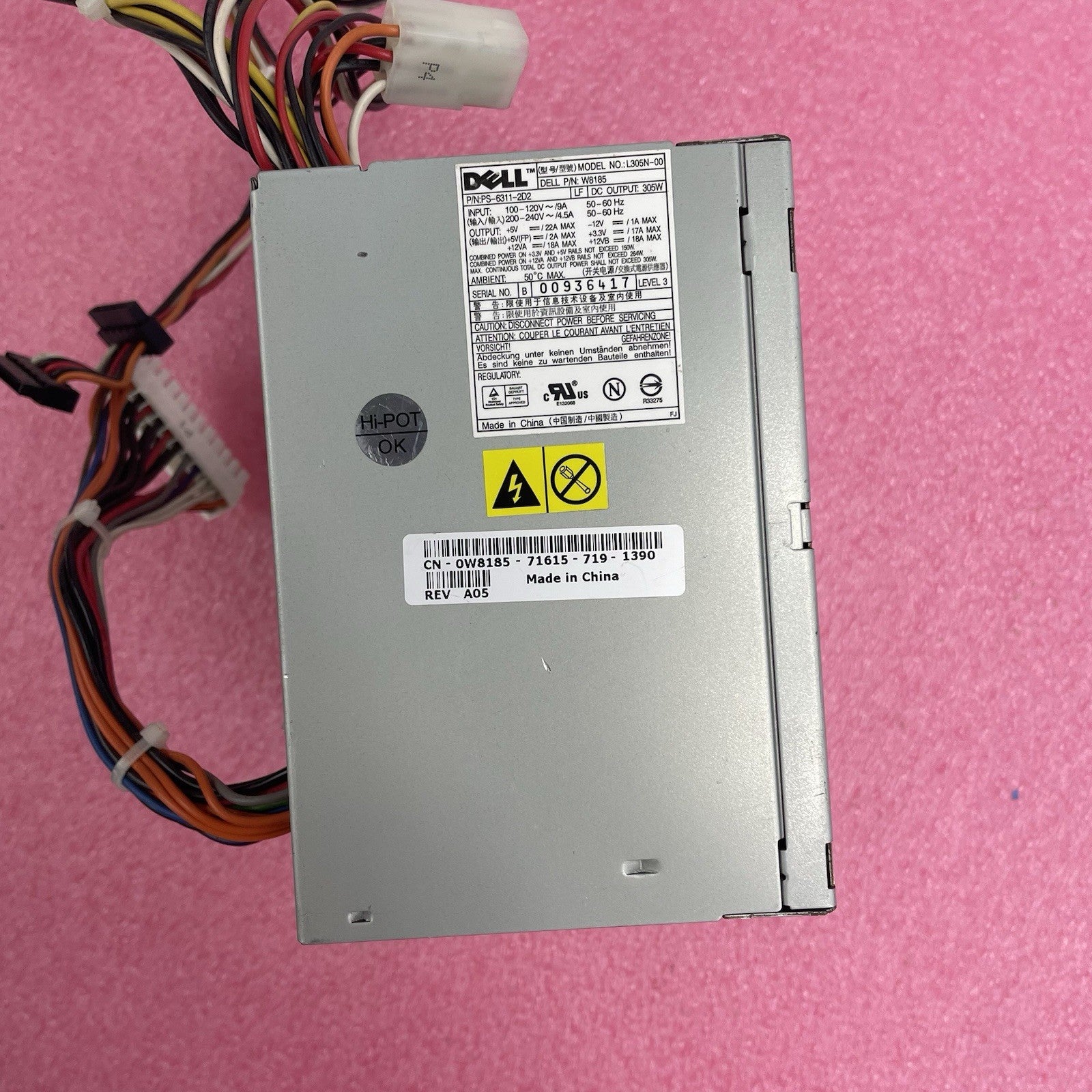 Dell L305N-00 Power Supply Tested
