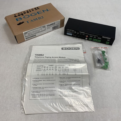 Bogen Communications TAMB2 Telephone Paging Access Module w/ Accessories