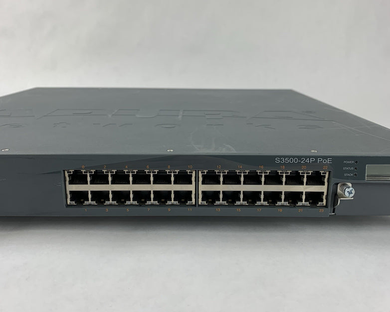 Aruba Networks S3500-24P 24-Port Gigabit PoE Ethernet Tested Reset