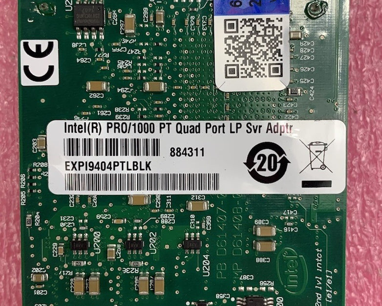 Intel EXPI9404PTLBLK PRO/1000 Quad Port LP Server Adapter (Lot of 2)