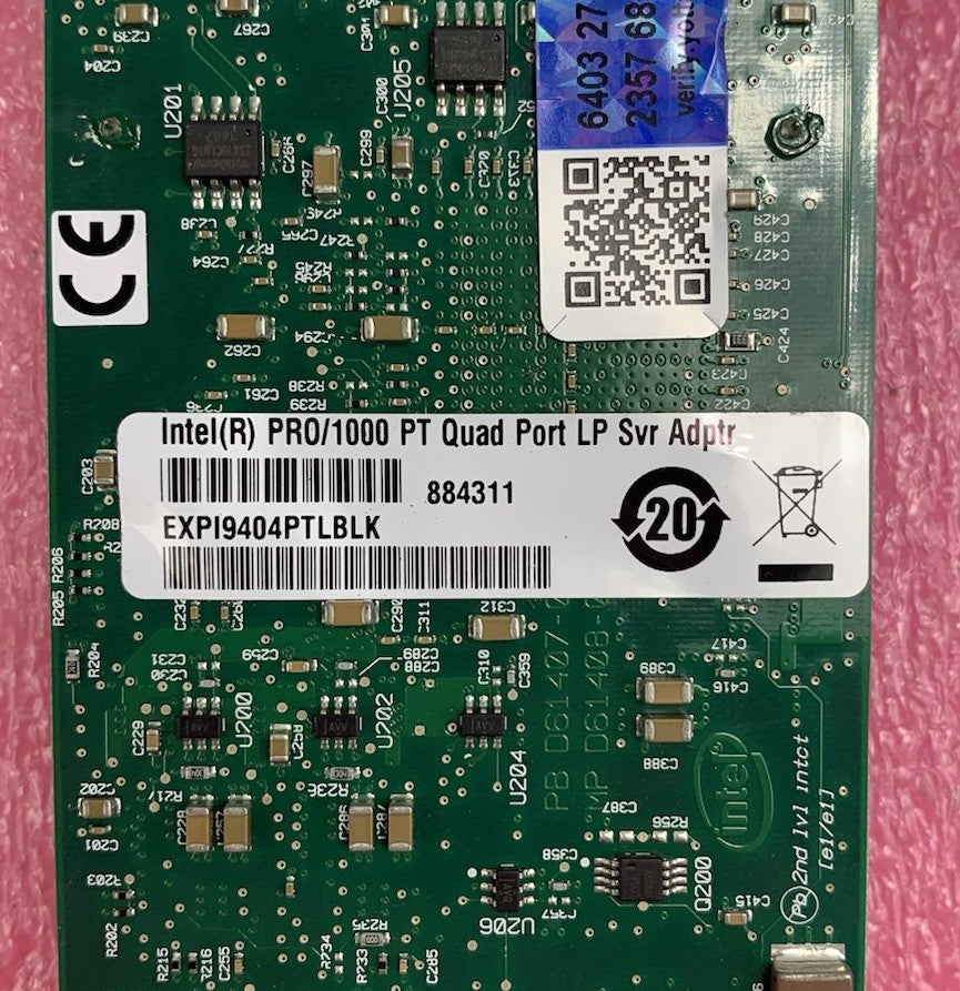 Intel EXPI9404PTLBLK PRO/1000 Quad Port LP Server Adapter (Lot of 2)