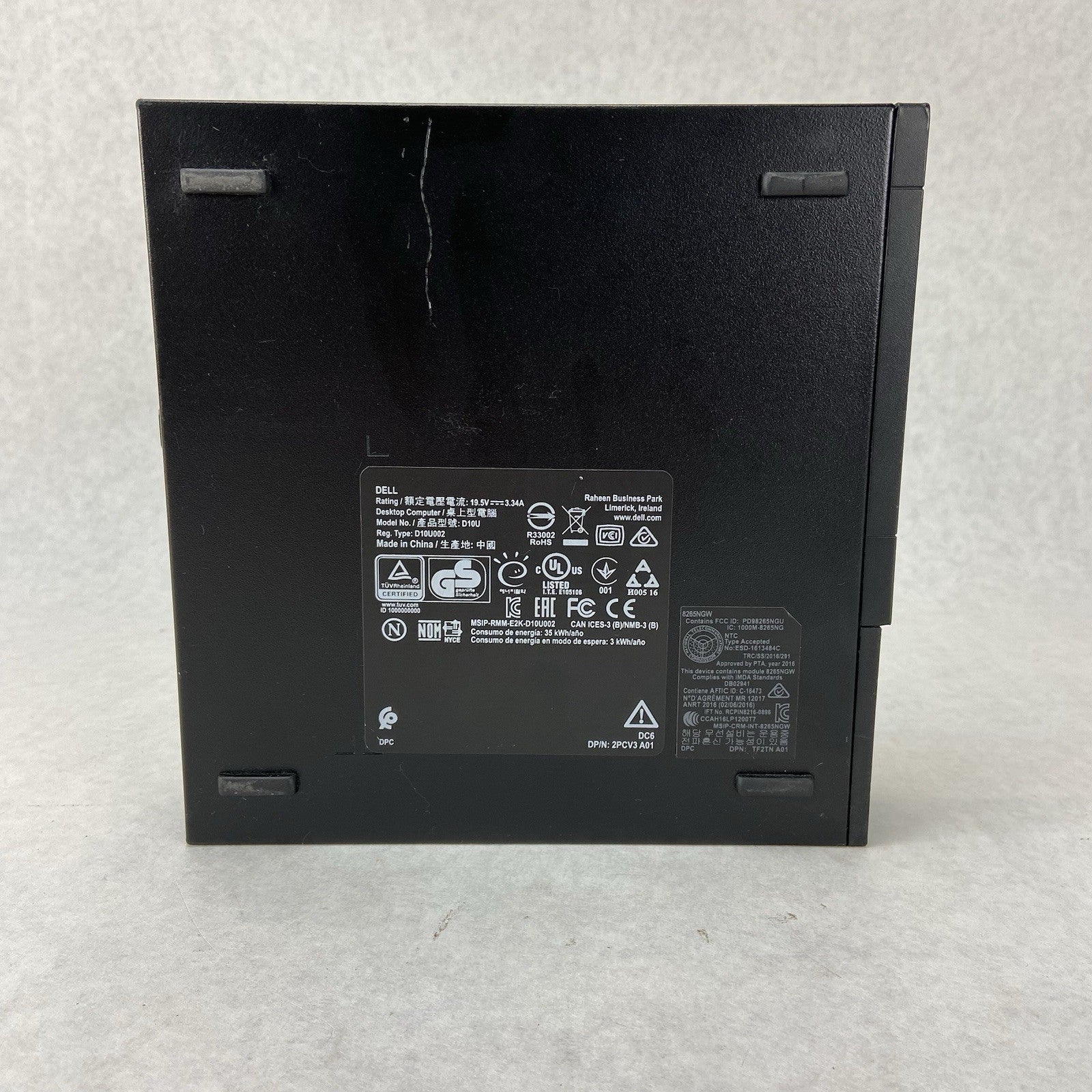 Dell Optiplex 3050 MFF Intel Core i5-7500 3.4GHz 8GB RAM No AC/HDD/OS4