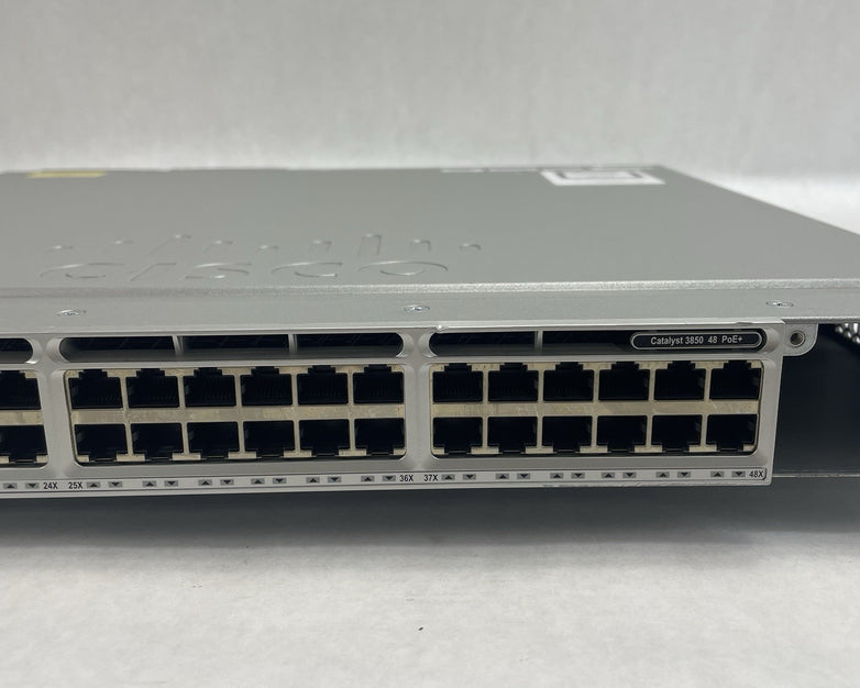 Cisco WS-C3850-48PW-S 48-Port PoE+ Gigabit Layer 3 Managed Switch Tested & Reset