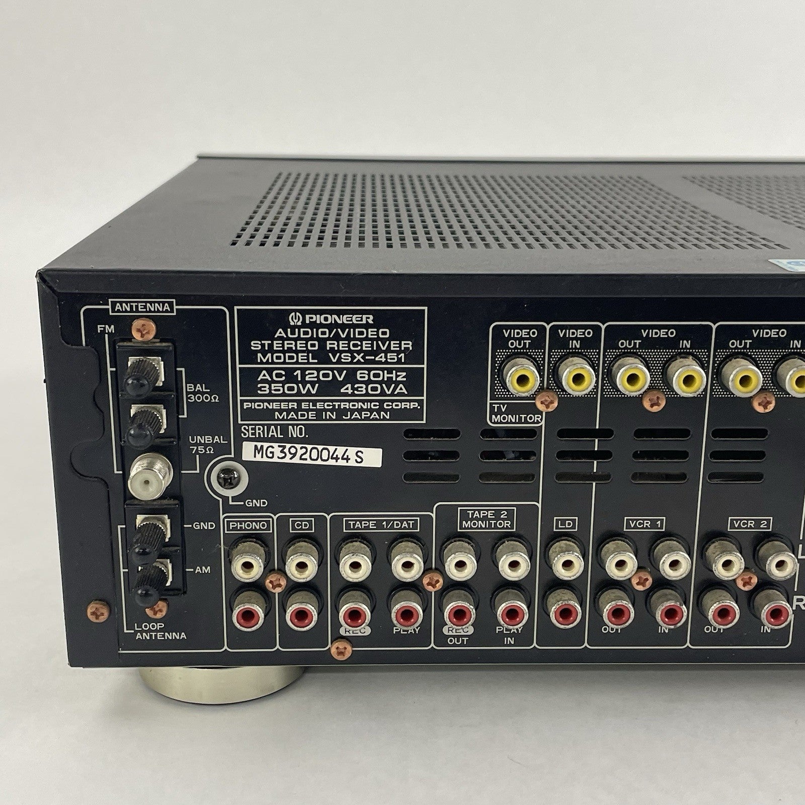 Pioneer VSX-451 Audio Video Stereo Receiver For Parts No Output6