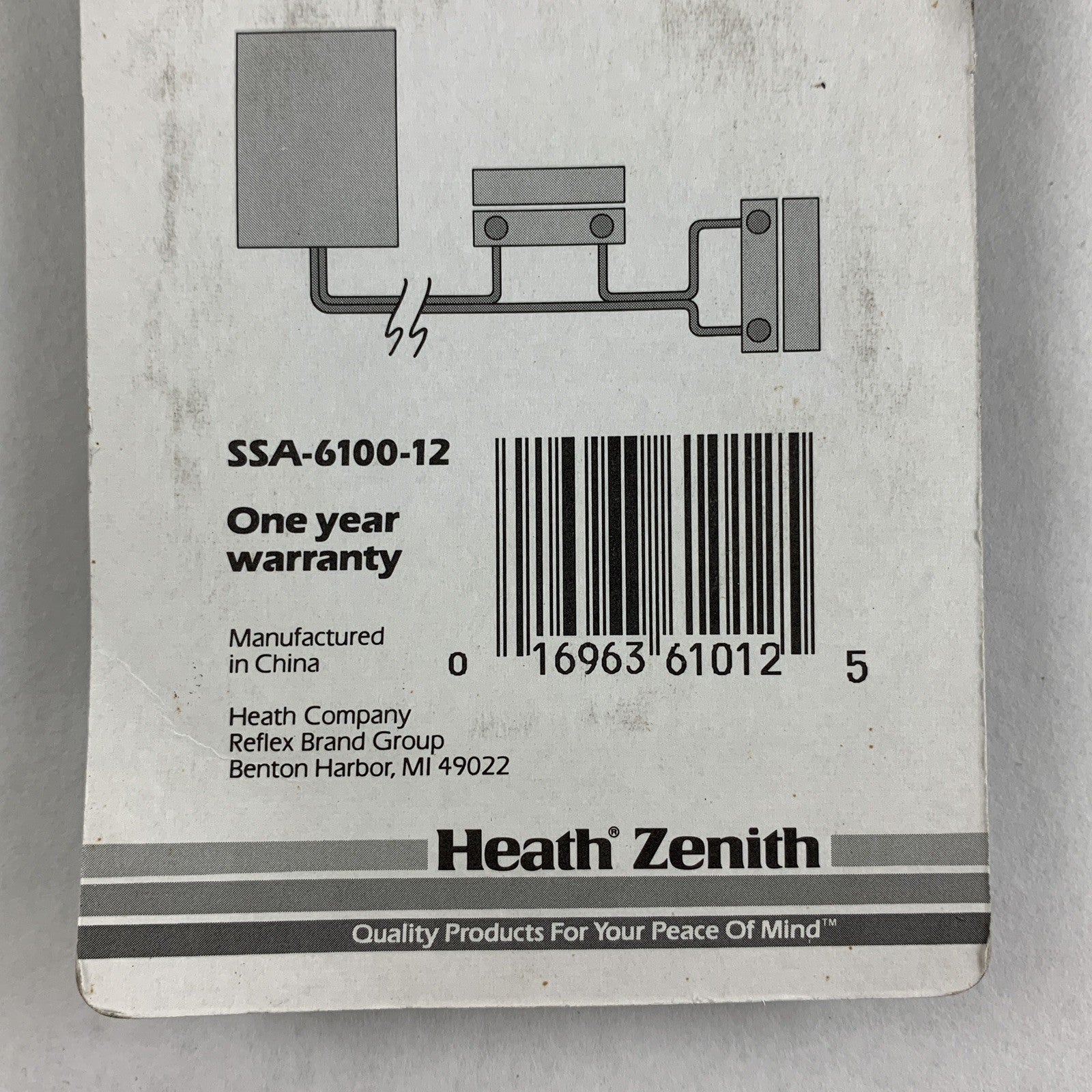 Heath Zenith SSA-6100-12 Reflex Magnetic Contact Switch With Wire for SS-6100