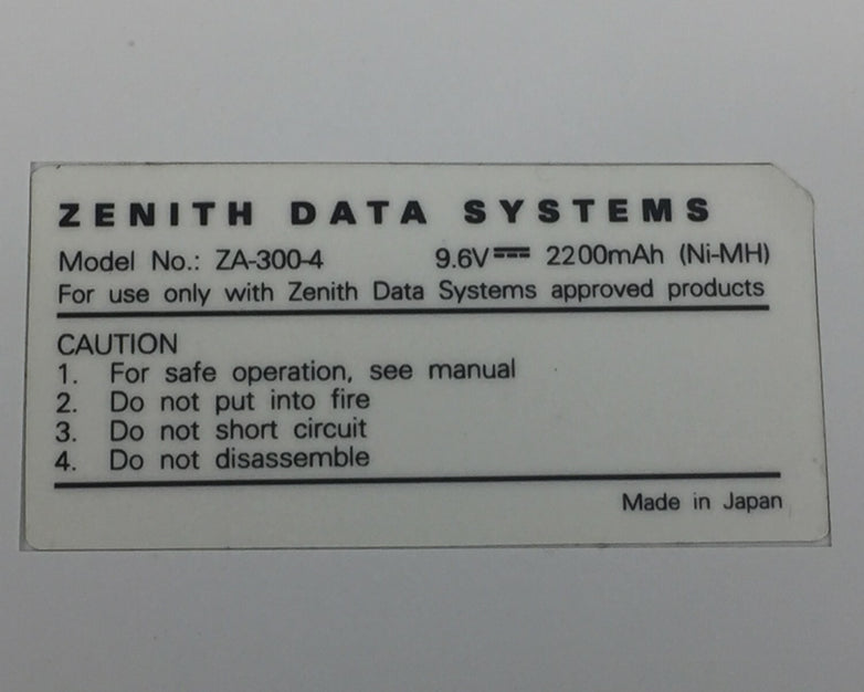 Zenith Data Systems ZA-300-4 FSCM 6X803 Battery Pack