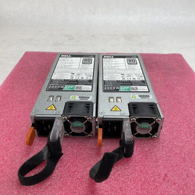 Lot of 2 Dell DMVP7C D2000E-S0 80 Plus Platinum 2000W Switching Power Supply