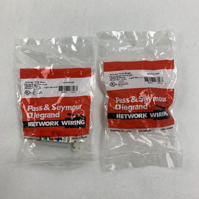 Pass & Seymour 2A145-C5EU Activate 2A Single Cat 5e RJ45 Wiremold Ivory Lot of 2
