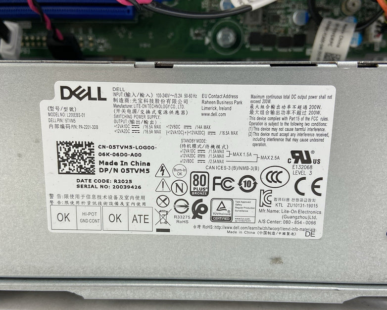 Dell Optiplex 7080 SFF Intel Core i5-10500 3.1GHz No RAMHDDOS