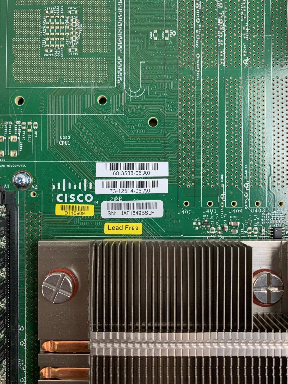 Cisco ASA 5585 8-Port GbE Firewall Security Appliance 2x 5580-X SSP-10 Mod Cards