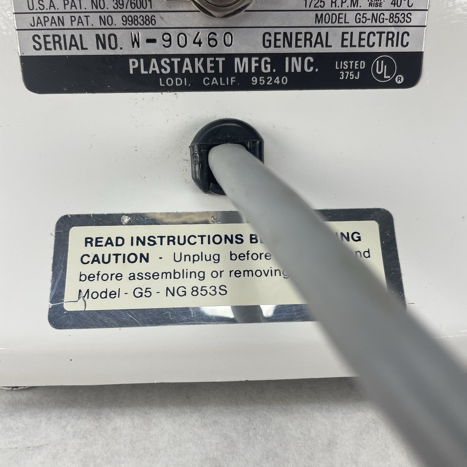 Champion Juicer G5-NG-853S Motor Base Only White For Parts6